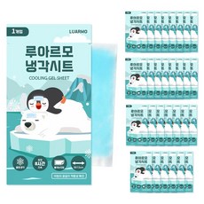 루아르모 쿨링 시트 패치 붙이는 쿨패치 열 냉각 해열시트, 1개입, 30개