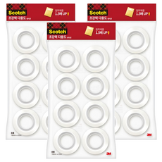 3M Scotch-Brite 百利 強力多用途膠帶替換裝 20m x 18mm 8捲, 透明色, 3袋