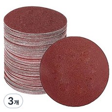 OON 밸크로 그라인더 원형사포 180방 125mm 100p, 3개