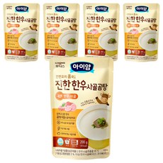 아이얌 간편요리 홈쿡 진한한우 사골, 곰탕, 5개, 200g