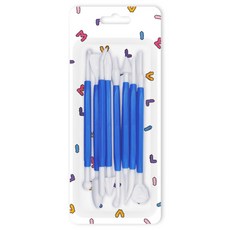 미빌 점토도구 만들기 점토칼 8종 세트 블루, 8개입