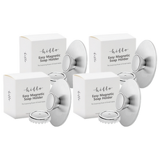 hillo 希洛簡易磁性皂架, 單色, 4個