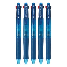 PILOT 百樂 三色輕油舒寫筆 BKAB-40F-CL, 藍色, 5支