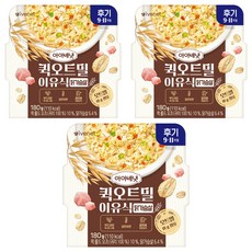 아이배냇 유아용 퀵 오트밀 이유식 후기, 닭가슴살, 180g, 3개