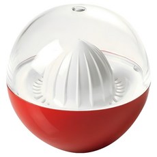 omADA M3701 柑橘榨汁機 壓克力材質 12.5*12.5公分 40CL 義大利製, 紅色