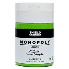 쉴드 모노폴리 아크릴물감 629 Yellow Green, 250ml, 1색