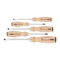 felo 經典木柄貫通起子套裝 5支 鉻鉬鋼, 1組