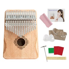 Cantavil 全實心17鍵拇指琴+組成品 6件組, CK-100