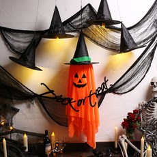 할로윈 모자 행잉 장식 세트, 호박