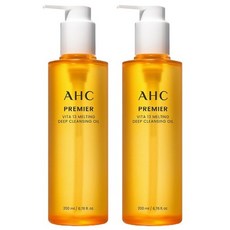 AHC 프리미어 비타 13 멜팅 딥 클렌징 오일, 200ml, 2개