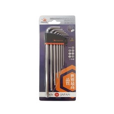 FUJIYA 富士箭 加長球型六角板手組 7支, 1組