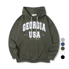 ILLUSO 男女通用 GEORGIA USA 柔軟特殊雙面布料連帽T恤