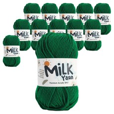 니뜨 밀크얀 뜨개실 50g, 71그린, 12개