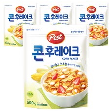 포스트 콘후레이크 시리얼, 500g, 4개