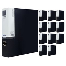 Youngoh 合紙D型環活頁夾 A4 7cm, 黑色, 12個