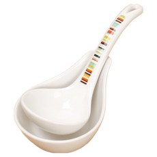 LKmade Maid Beauty 橙色瓷勺茶托套組, 2個