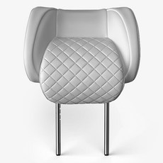 AIMBAN 新款Palisade SP菱格紋第二代頭枕, 暖灰色, 1個