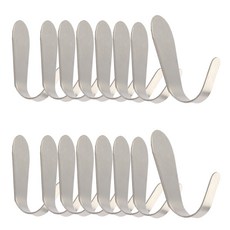 iMate 不銹鋼 L 型粘鉤小號, 單色, 16個