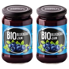 RUDOLFS 유기농 블루베리잼, 400g, 2개