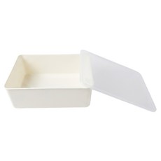 品屋 內衣收納盒 內衣褲襪雜物分隔收納 無格款 30 x 23 x 12cm 410g, 白色, 1個