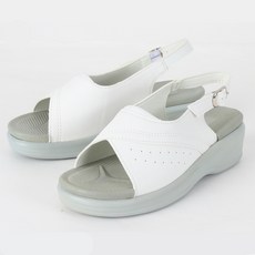 도도파트너스 여성용 소프트 이중쿠션 통굽 샌들