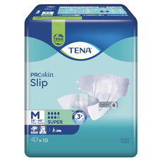 TENA 添寧 男女通用 Slip Super成人紙尿褲 成人尿布/墊, M號, 10入, 1包