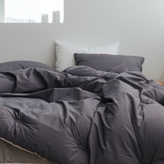 飯店風簡約素色棉毯, 炭灰色, 被子 1件