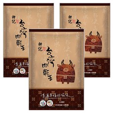 軒記台灣肉乾王 川辣牛肉乾, 嚴選澳洲進口優質牛肉, 取頂級黃瓜條部位, 130g, 3包