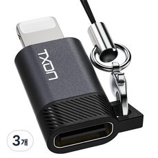 티엑스온 USB 변환 OTG 젠더, 3개, C타입 to L 타입
