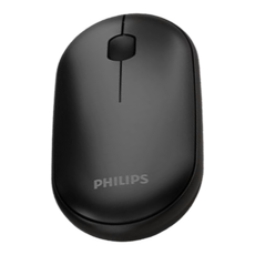 PHILIPS 飛利浦 無線滑鼠 靜音按鍵, SPK7101B, 黑色