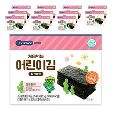 베베쿡 처음 먹는 어린이 김, 핑크솔트, 12개, 15g
