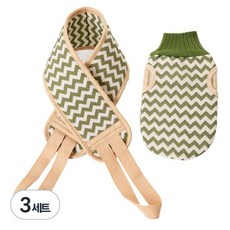 DAOMI Z字形搓澡巾組, 綠色, 2入, 3套