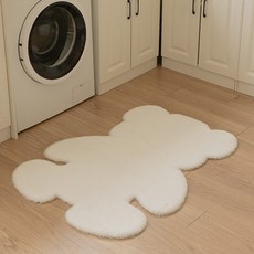 沐慕家居 小熊仿羊絨地毯 腳踏墊 親膚材質 保暖地墊 一人款