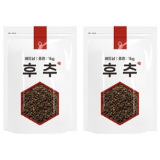 통 흑후추, 1kg, 2개