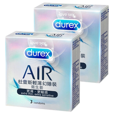 durex 杜蕾斯 輕薄幻隱裝衛生套, 3個, 2盒