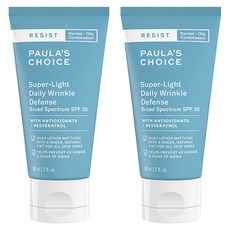 PAULA'S CHOICE 寶拉珍選 RESIST 超輕防曬霜 SPF30, 60ml, 2個