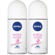 NIVEA 妮維雅 體香劑 滾珠型 特強清新, 50ml, 2個