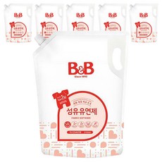 비앤비 섬유유연제 자스민 앤 로즈 리필, 2.1L, 6개