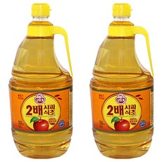 오뚜기 2배 사과식초, 1.8L, 2개