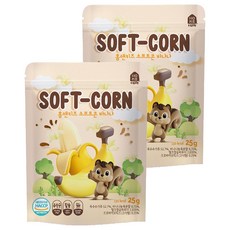 HOME&KiDS 孩童風味軟爆米花, 香蕉口味, 25g, 2包