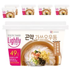 대상 라이틀리 곤약 가쓰오우동, 217g, 6개