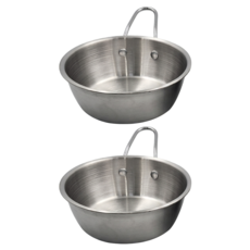 正304韓式帶柄多用碗 12cm 2個, 1組, Silver