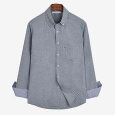 Guy Story 男式純色休閒 17 色大碼聯繫牛津襯衫