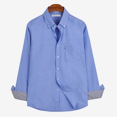 GUYSTORY 男款素色大尺碼長袖襯衫 17色