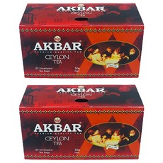 아크바 실론티 순수홍차 세트, 2g, 25개입, 2개