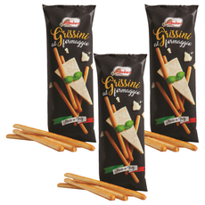 Valledoro 瓦倫多 起司麵包棒, 天然酵母發酵, 低油無糖, 酥脆口感, 100g, 3包