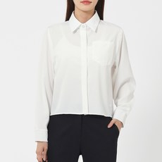 Elsso 女款起司棉質短版保暖襯衫