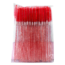 주앙오브제 홉 미니속눈썹브러쉬, 01 크리스탈 로드 레드 브러쉬 헤드, 25개