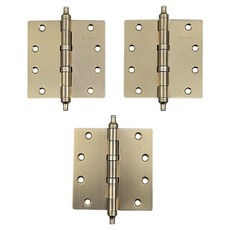 MetalKorea K32 房門鉸鏈4英吋黃銅頭 3入, 1套