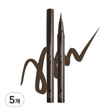 FORENCOS 刺青級長效防水眼線液 0.6g, 02 深棕色, 5個
